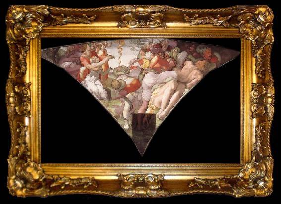 framed  Michelangelo Buonarroti The Brazen Serpent, ta009-2